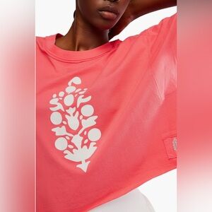 Free People Movement Inspire Cotton
Graphic T-Shirt. Color Hibiscus Combo